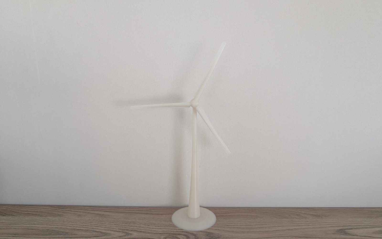 3D print van een schaalmodel van een windturbine.